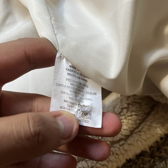 O’Neill Women’s Heath Plaid High Pile Fleece Shirt Jacket Size S Button Up Y2k - Picture 7 of 8